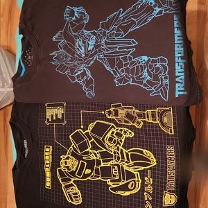 Transformers Lot of 2 Boys T-Shirts - Size M